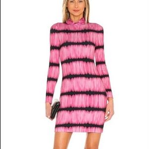 ALICE + OLIVIA pink and black dress